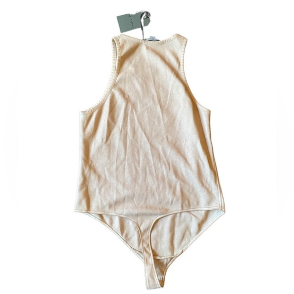NWT All Saints Jamie Bodysuit in London Stone White Size 10 - Picture 7 of 10